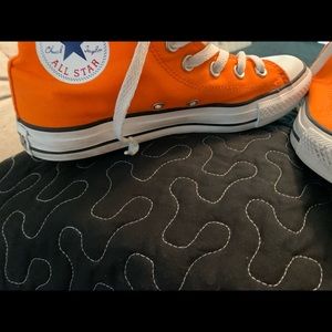 Orange Hightop Converse